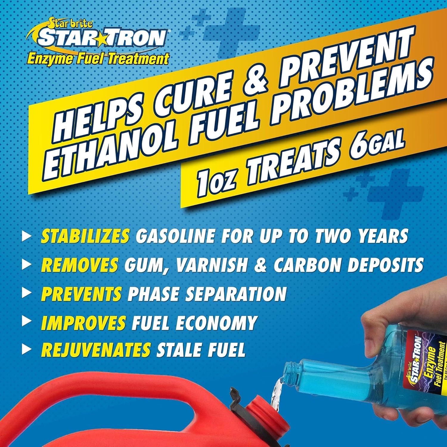 image:imageStar Tron Enzyme Fuel Treatment Small Engine Formula Gas Additive Rejuvenates amp Stabilizes Old Gasoline Cures amp Prevents Ethanol Problems16 fl oz