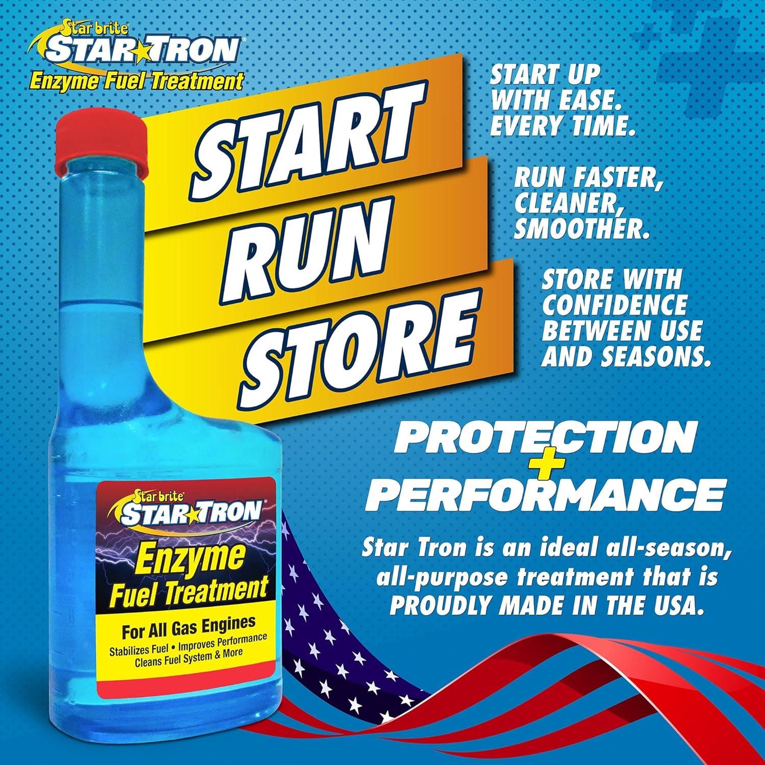 image:imageStar Tron Enzyme Fuel Treatment Small Engine Formula Gas Additive Rejuvenates amp Stabilizes Old Gasoline Cures amp Prevents Ethanol Problems32 fl oz