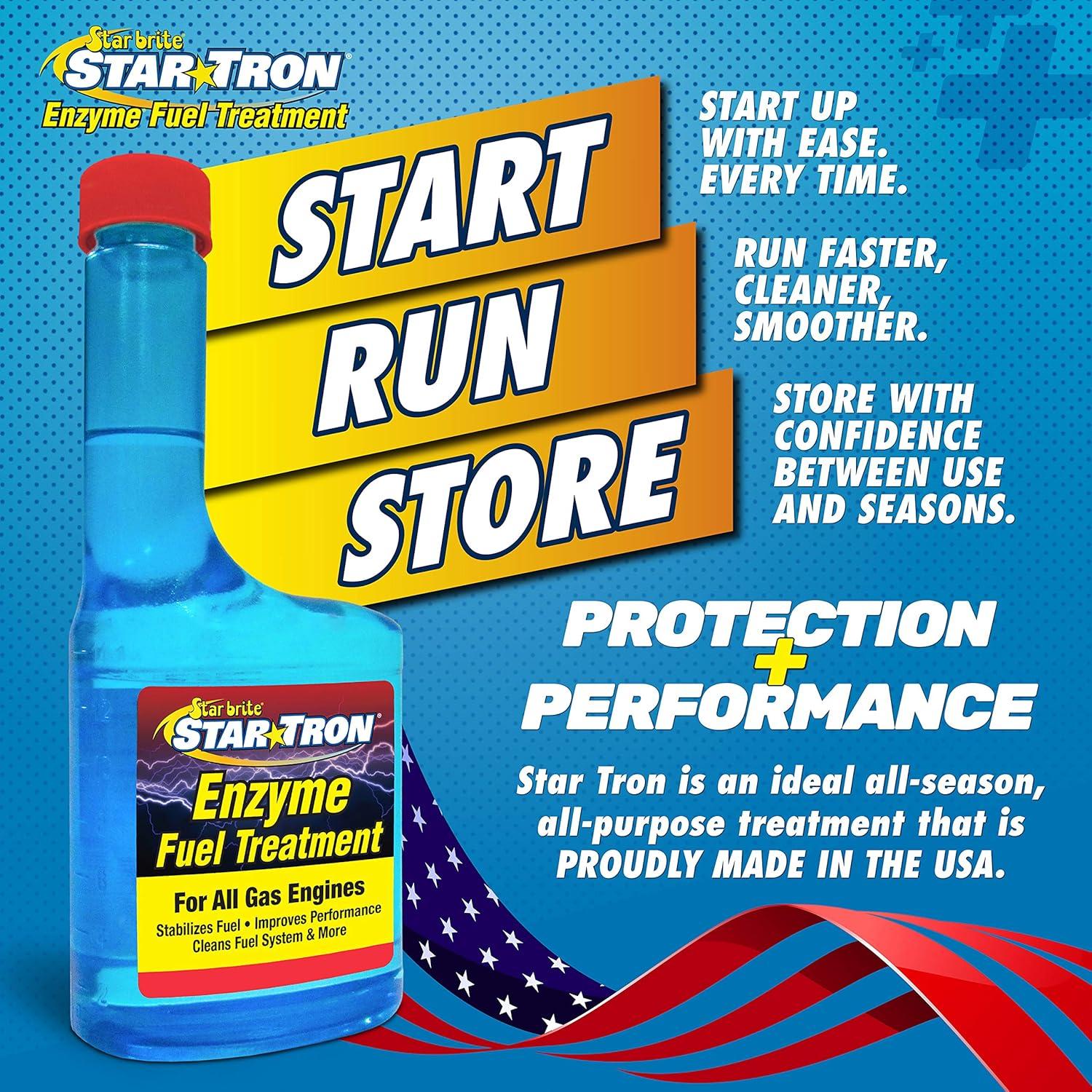 image:imageStar Tron Enzyme Fuel Treatment Small Engine Formula Gas Additive Rejuvenates amp Stabilizes Old Gasoline Cures amp Prevents Ethanol Problems8 Oz Treats 48 Gallons Pack of 4