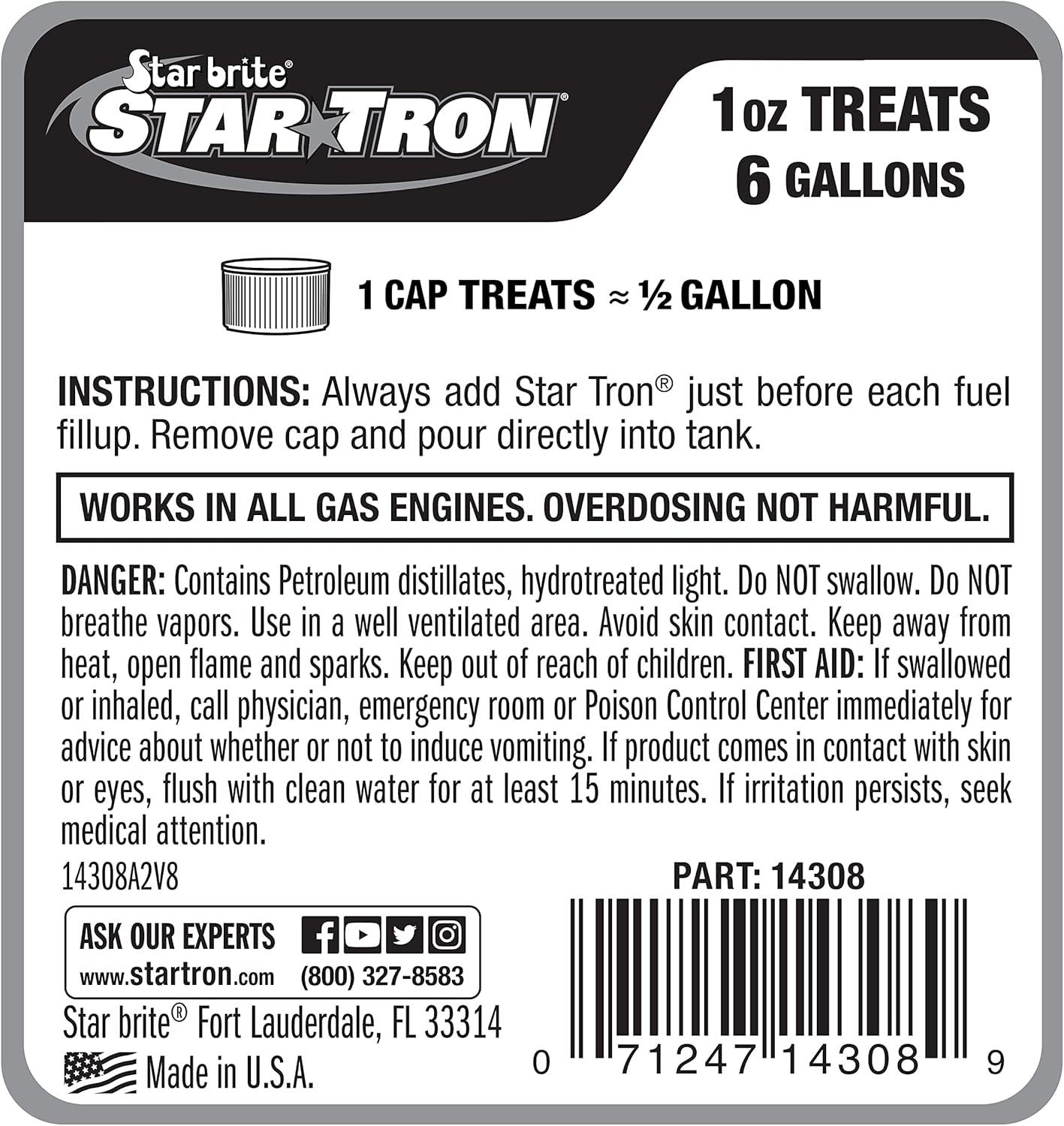 image:imageStar Tron Enzyme Fuel Treatment Small Engine Formula Gas Additive Rejuvenates amp Stabilizes Old Gasoline Cures amp Prevents Ethanol Problems8 fl oz