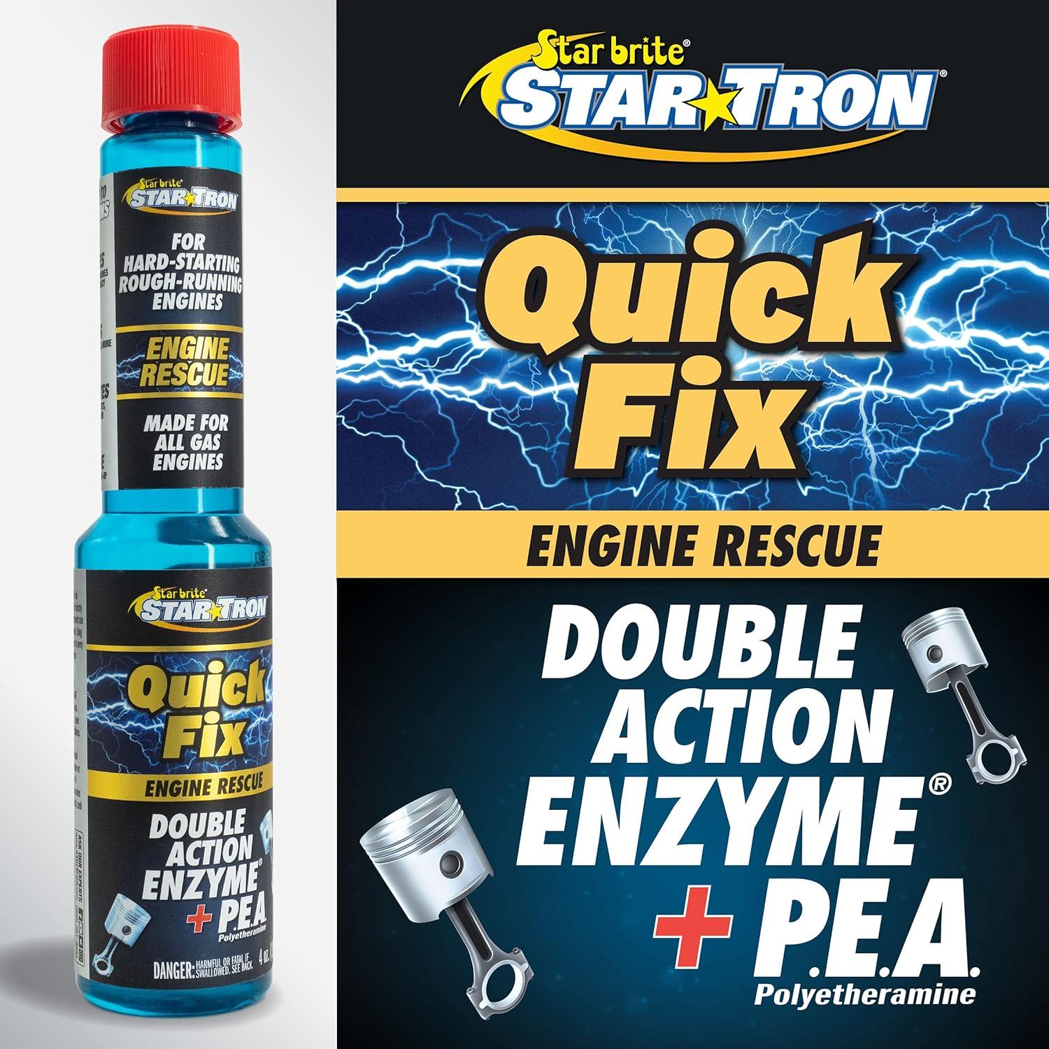 image:imageStar Tron Quick Fix Engine Rescue Double Action PEA Polyetheramine Enzyme Technology for All Gas Engines