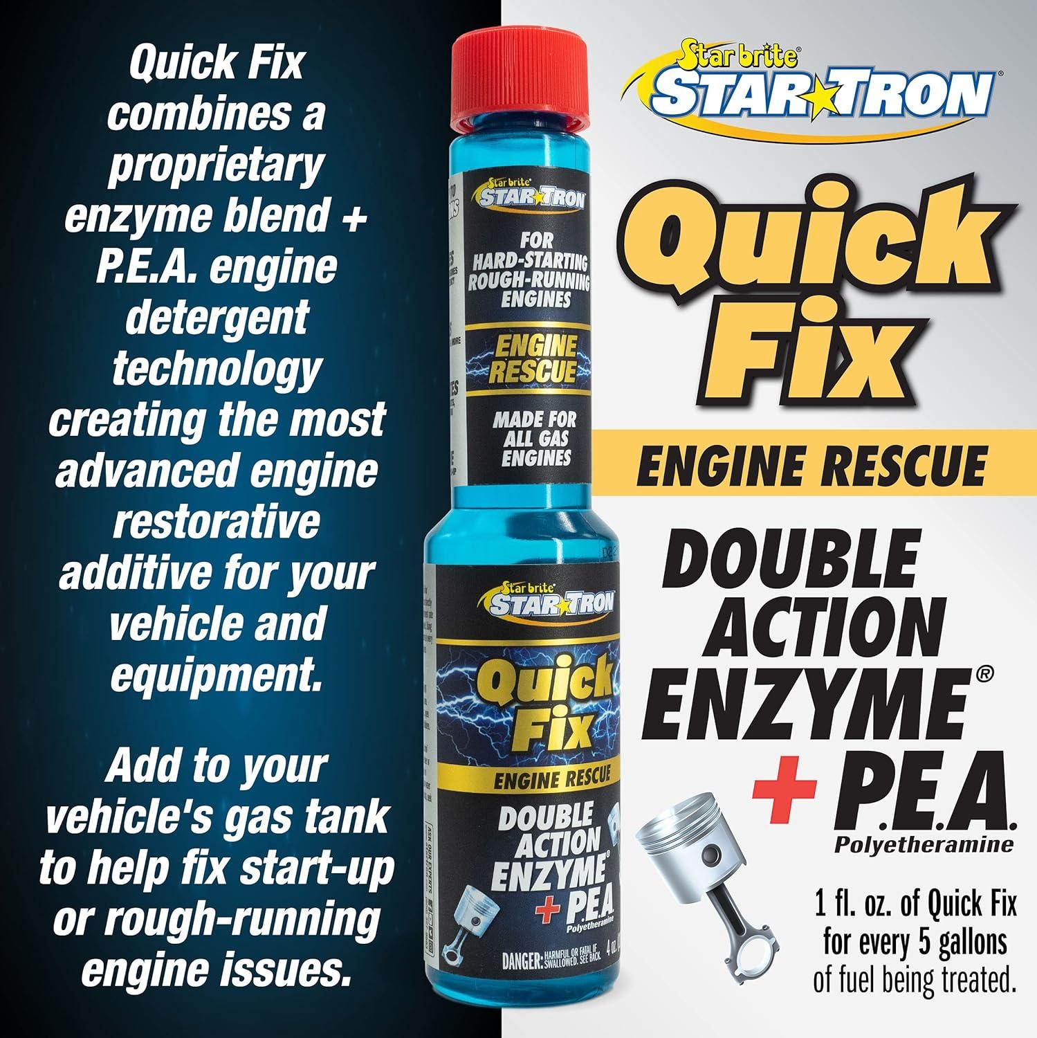 image:imageStar Tron Quick Fix Engine Rescue Double Action PEA Polyetheramine Enzyme Technology for All Gas Engines