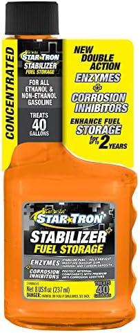 image:imageStar Tron Stabilizer Fuel Storage amp Corrosion Protection Treats 40 Gallons of Gas Ideal for Motorcycles Boats Lawn Equipment Classic Cars 8 OZ Treats 40 Gallons 0148088 OZ Treats 40 Gallons