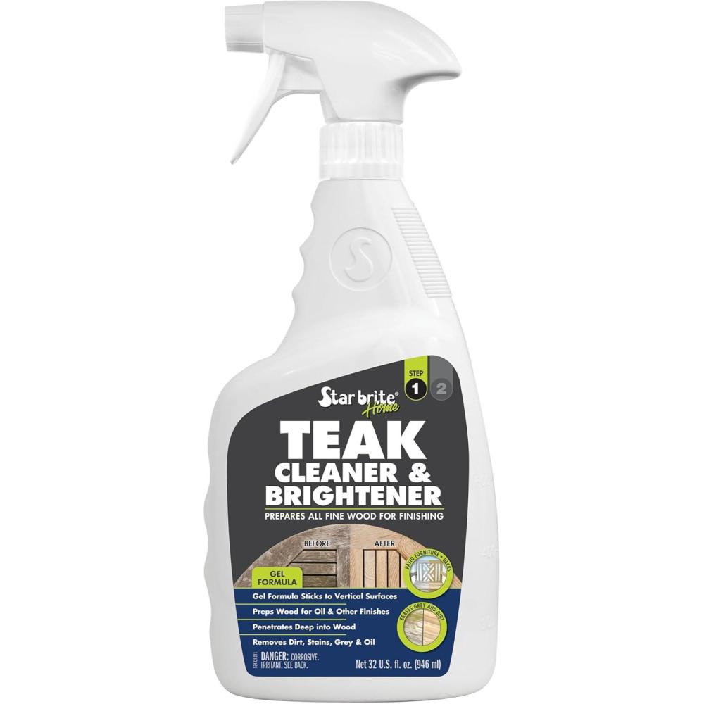 image:imageSTAR BRITE 2 STEP Teak Care Kit Preserve the Natural Beauty of Your Teak With Our Premium Oil amp Cleaner Combo Ideal for All Fine Woods Ensuring Deep Protection amp Vibrant Color32 OZ CleanerBrightener