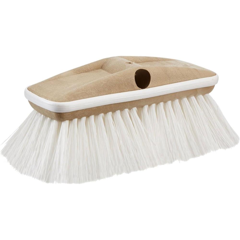 image:imageSTAR BRITE 8 Premium Cleaning Brush Synthetic Wood Block with HighDensity Star Prene Fibers for Smooth amp Painted Surfaces Fits Star brite ExtendABrush Handles Soft Bristle Yellow 040170White