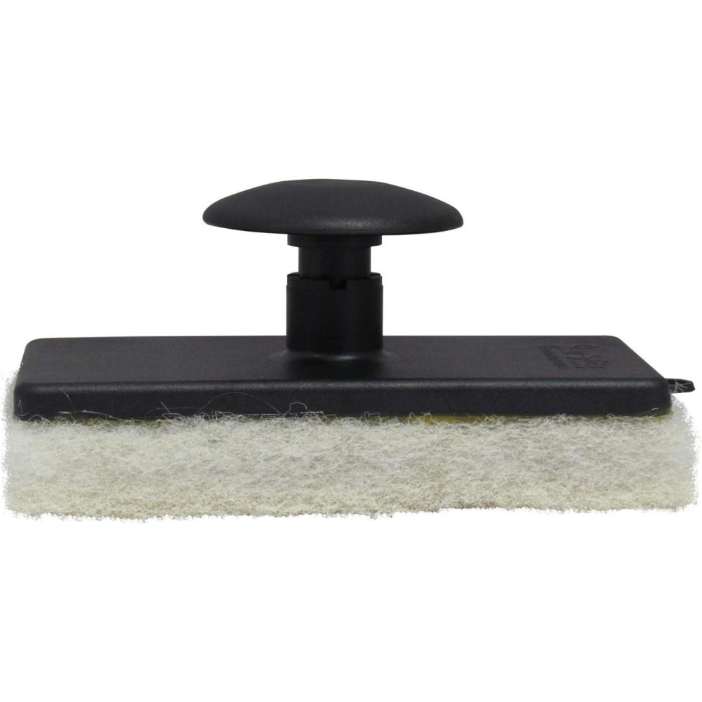 image:imageSTAR BRITE AllPurpose Medium Red Scrubber Pad Available in Medium Fine amp Coarse Textures with Ergonomic Handle for Boats Teak and Outdoor Cleaning 040021PMedium