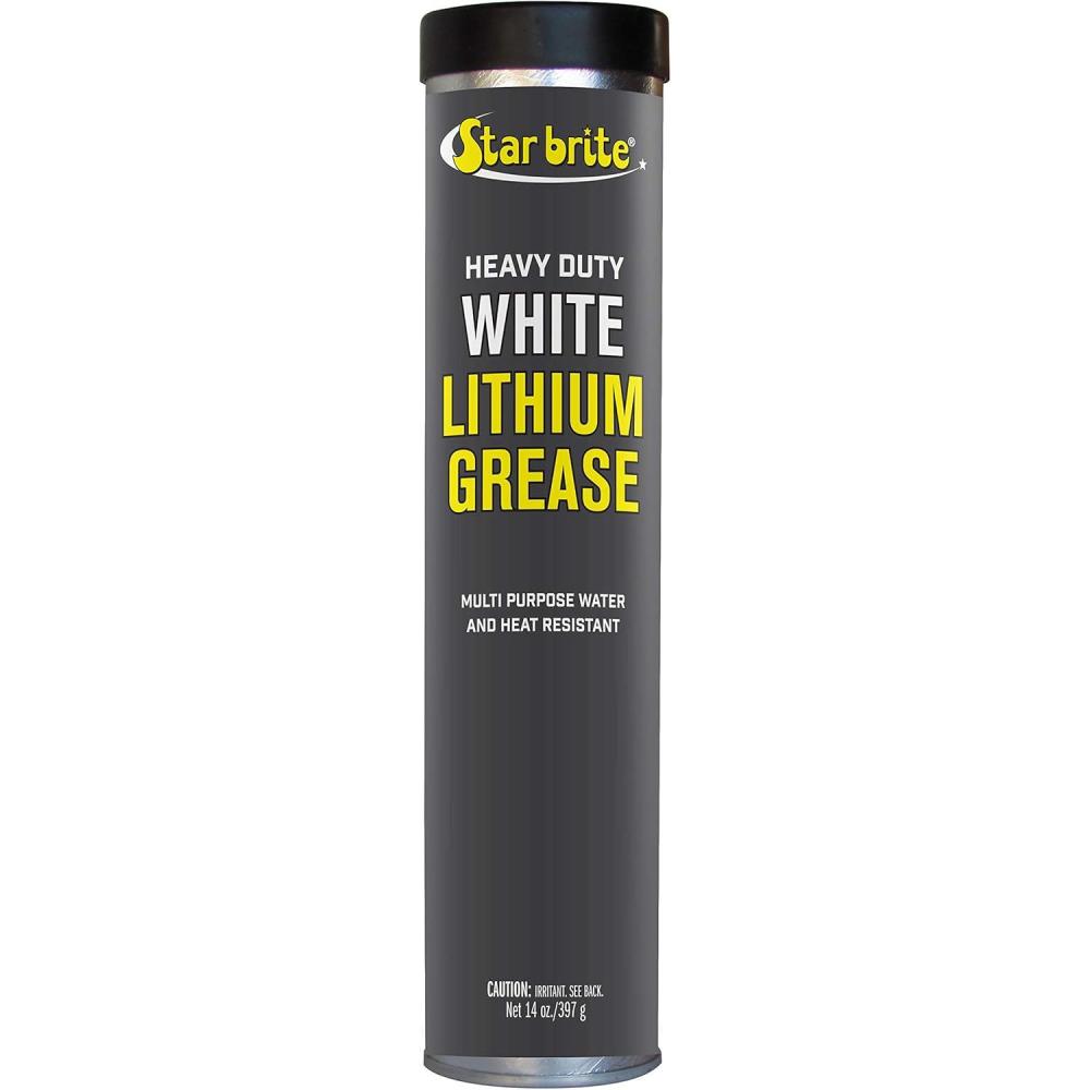 image:imageSTAR BRITE HeavyDuty White Lithium Grease AllWeather HighPerformance Lubricant for Marine Auto and Industrial Applications 14 OZ Cartridge 026214Cartridge