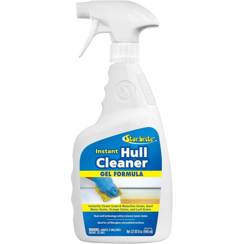 image:imageSTAR BRITE Instant Hull Cleaner 32 Oz Gel Spray Easily Remove Stains Scum Lines amp Grime on Boat Hulls Fiberglass Plastic amp Painted Surfaces Easy to Use Formula 09613232 Fl Oz Pack of 1