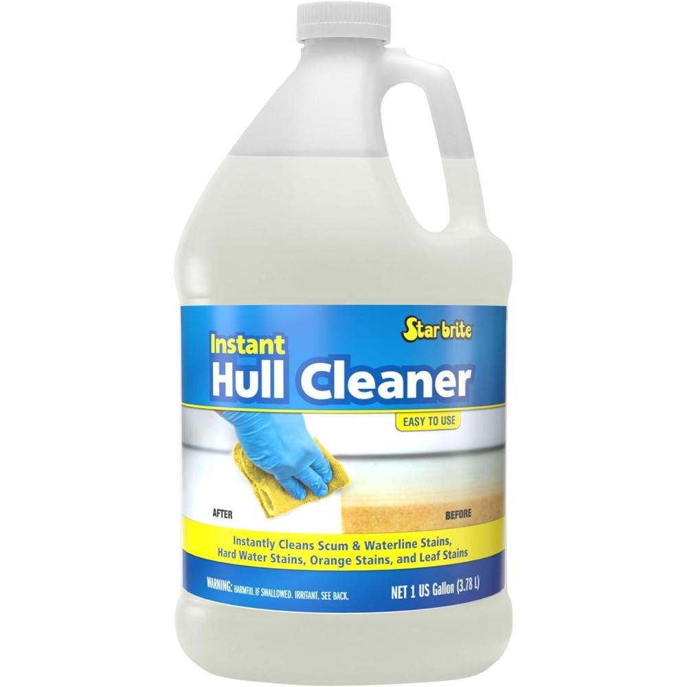image:imageSTAR BRITE Instant Hull Cleaner Easily Remove Stains Scum Lines amp Grime for Boat Hulls Fiberglass Plastic amp Painted Surfaces Wipe On Rinse Off Formula 32 Ounces 081732128 Oz Gallon