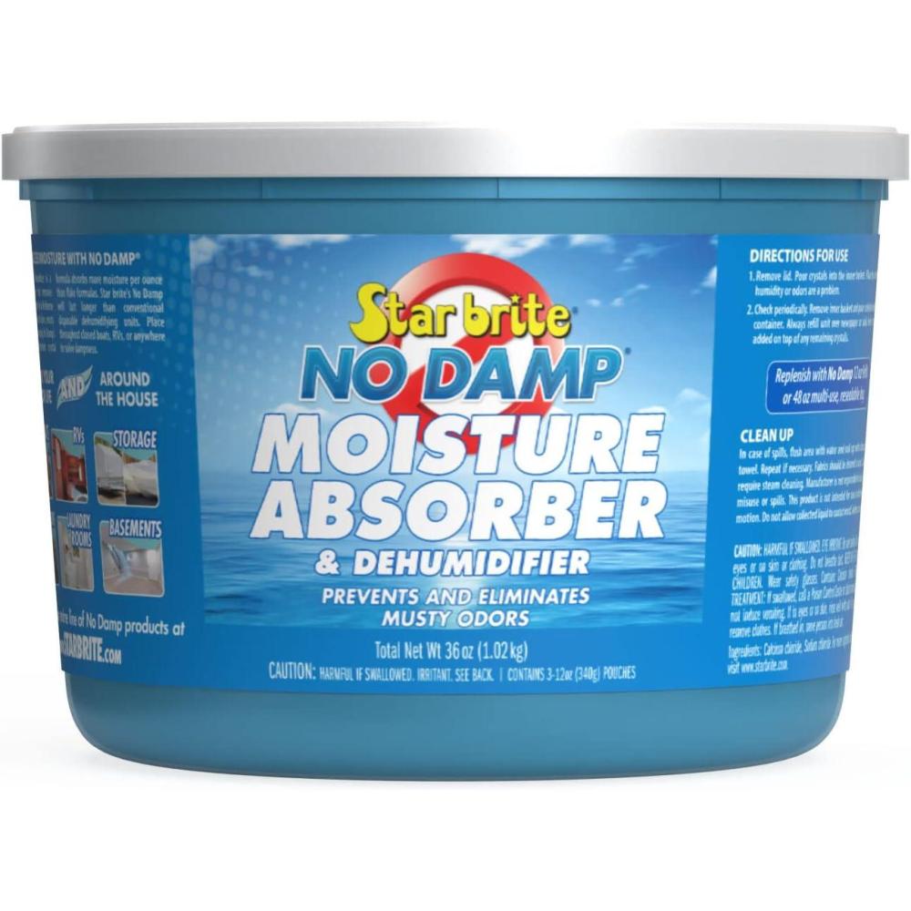image:imageSTAR BRITE No Damp Moisture Absorber amp Dehumidifier Simple Portable Humidity Control for Boats RVs Seasonal Homes amp More Prevent Musty Odor amp Moisture Damage36 OZ Bucket