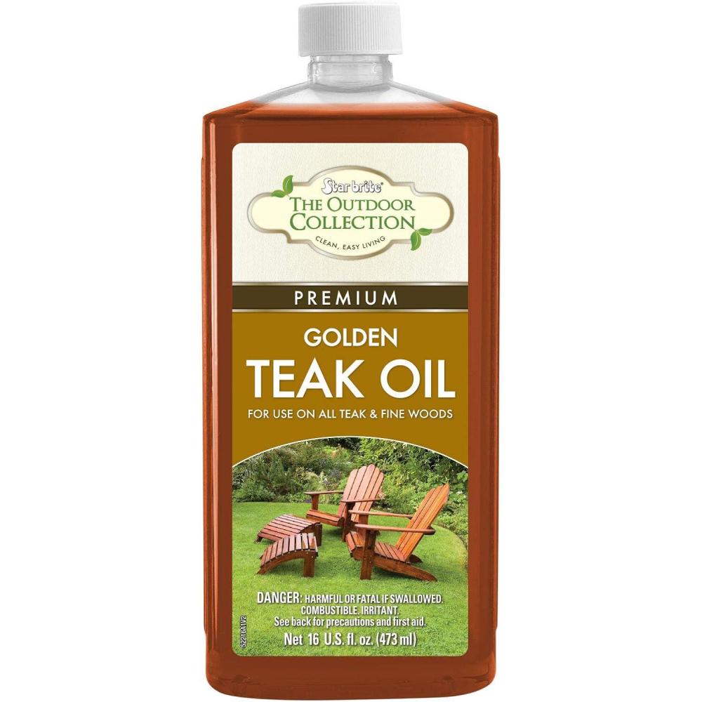 image:imageSTAR BRITE Outdoor Collection Teak Cleaner amp Brightener OneStep Teak Restorer Renew Clean amp Brighten Weathered Gray Teak Prepares Wood for Oiling or Refinishing 16 OZ 5241616 OZ Teak Oil
