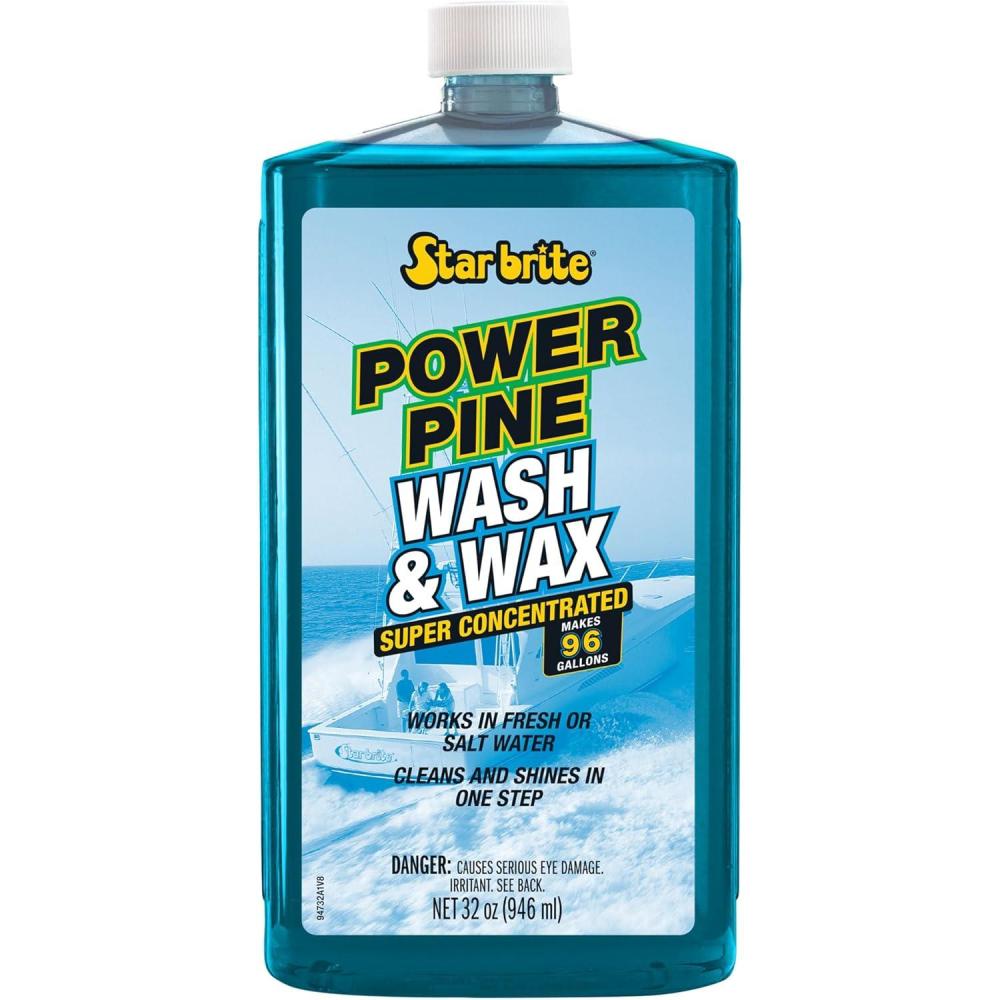 image:imageSTAR BRITE Power Pine Wash amp Wax Concentrated Marine Grade Formula for Boats Cars amp More Clean Shine UV Protect amp Shed Stains in One Step32 Ounce