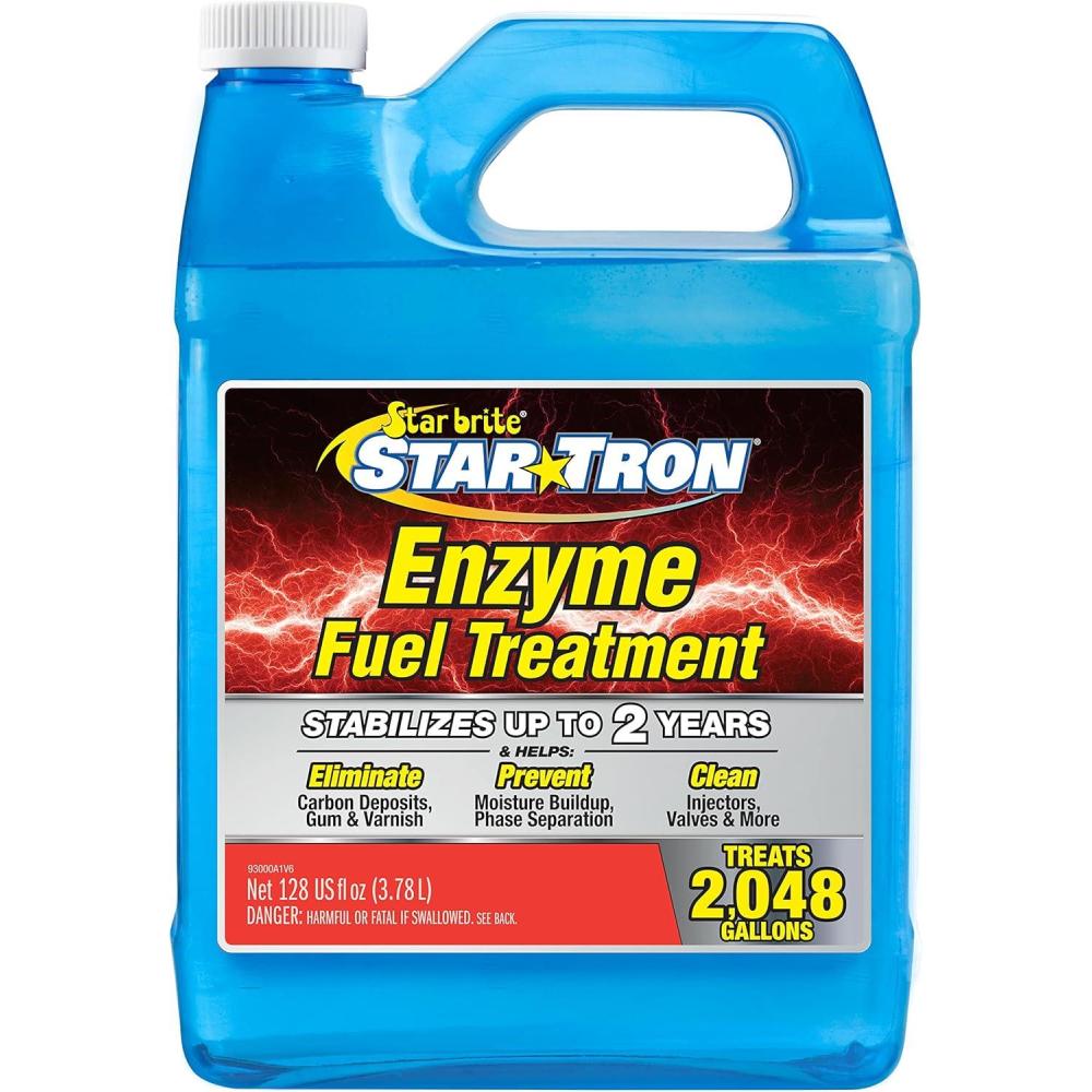 image:imageSTAR BRITE Star Tron Enzyme Fuel Treatment Concentrated Formula 32 Fl Oz Treats up to 512 Gallons Fuel Stabilizer amp Treatment Gasoline Stabilizer Star Tron Marine Enzyme Fuel Treatment128 Oz Treats 2 048 Gallons