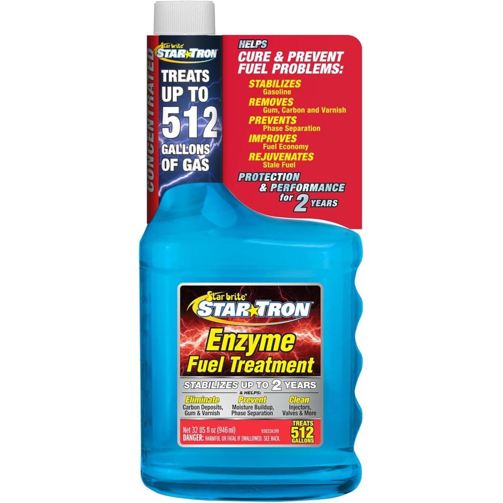 image:imageSTAR BRITE Star Tron Enzyme Fuel Treatment Concentrated Formula 32 Fl Oz Treats up to 512 Gallons Fuel Stabilizer amp Treatment Gasoline Stabilizer Star Tron Marine Enzyme Fuel Treatment32 Oz Treats 512 Gallons