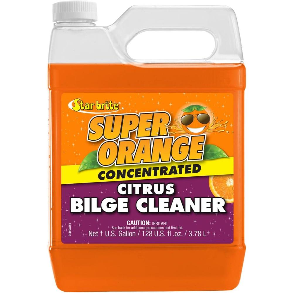image:imageSTAR BRITE Super Orange Citrus Bilge Cleaner Biodegradable Easy to Use Pour In Run Boat Pump Out Emulsifies Oil Fuel amp Leaves Bilge Clean With a Fresh Citrus Scent1 Gallon