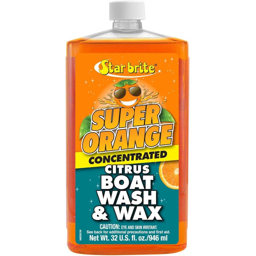 image:imageSTAR BRITE Super Orange Citrus Boat Wash amp Wax Premium Concentrated Formula for Ultimate Shine amp Protection32 oz Quart