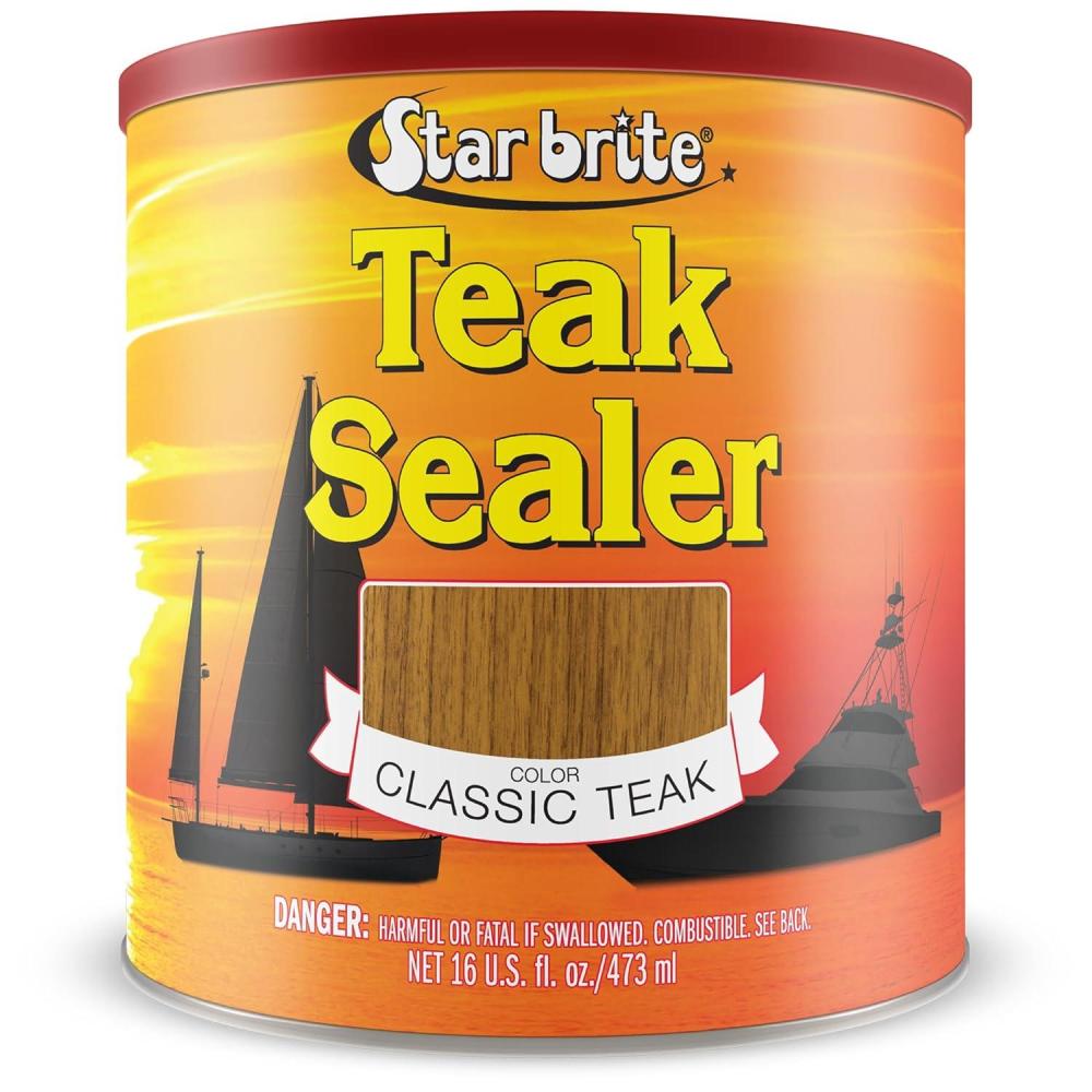 image:imageSTAR BRITE Teak Sealer No Drip No Splash Formula OneCoat Durable Protection for All Fine Woods Perfect for Outdoor Furniture amp Marine Use Classic Teak 32 OZ 088032Multicolor