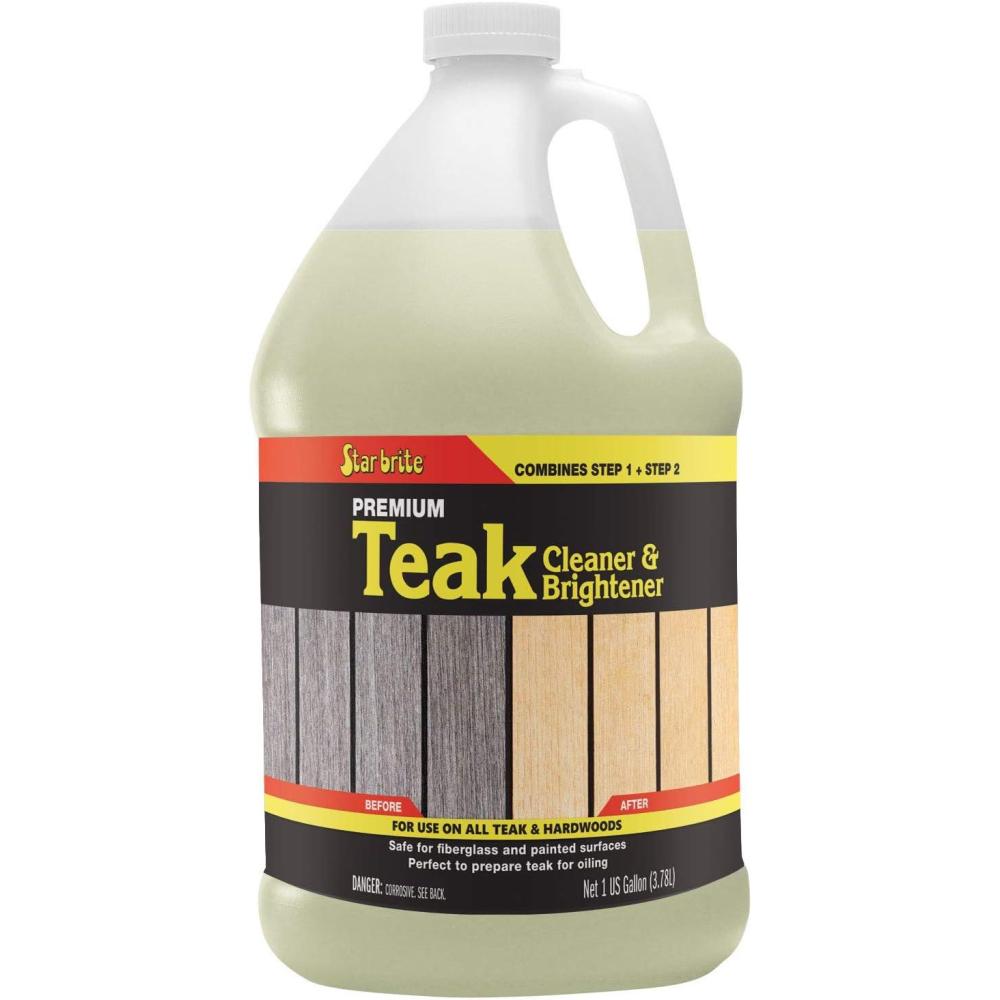 image:imageStar Brite Teak Cleaner amp Brightener Restore Weathered Wood 32oz 094932Gallon CleanerBrightener