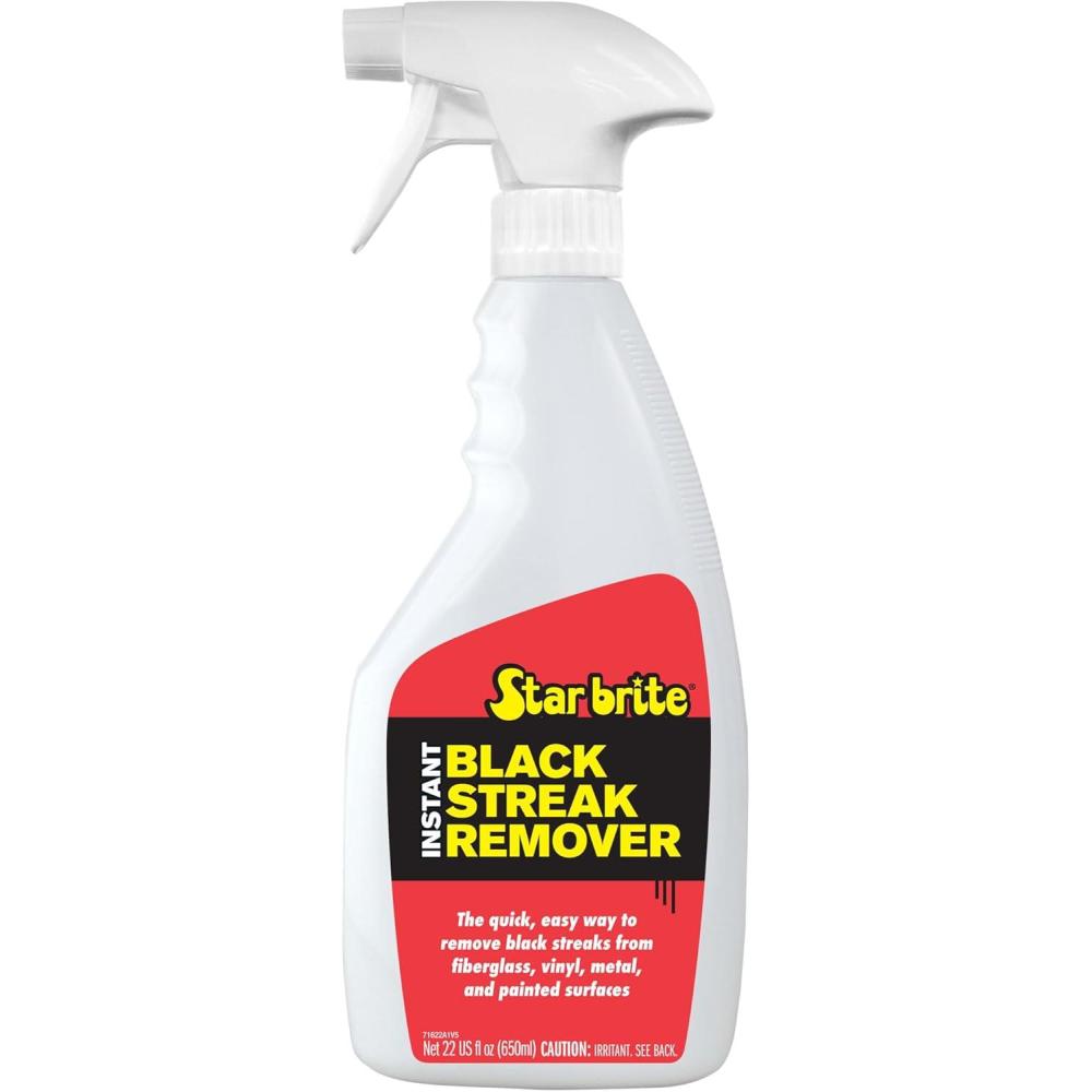 image:imageStar brite Instant Black Streak Remover Dissolve Grease Oil Smoke amp Exhaust Stains on Fiberglass Vinyl Metal Plastic amp Painted Surfaces Spray On Wipe Off22 oz Spray