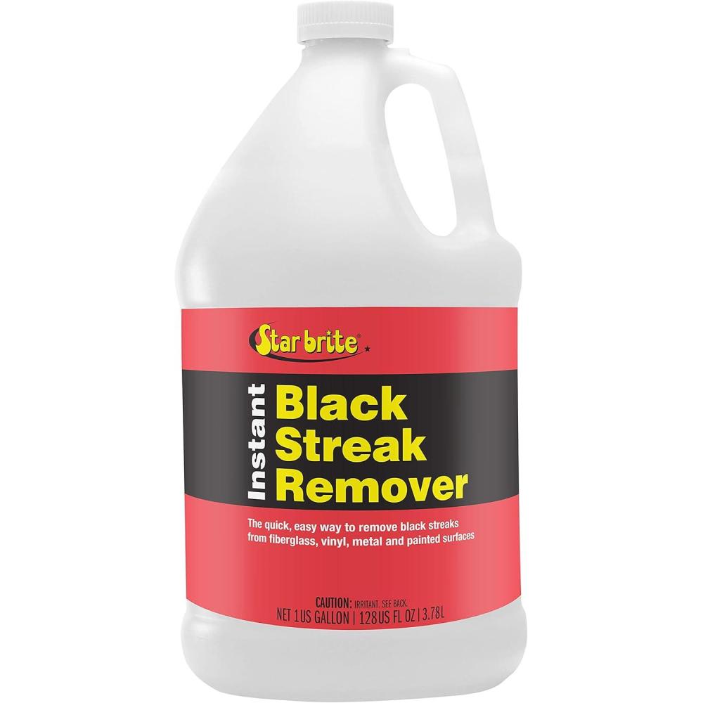image:imageStar brite Instant Black Streak Remover Dissolve Grease Oil Smoke amp Exhaust Stains on Fiberglass Vinyl Metal Plastic amp Painted Surfaces Spray On Wipe Off128 Oz Gallon