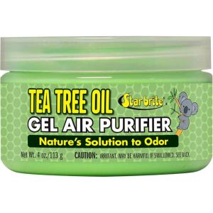 STAR BRITE Australian Tea Tree Oil Gel Air Purifier Tub – Odor Eliminator for Boats, RVs, Autos, Bathrooms & Offices(96504- 4 oz)