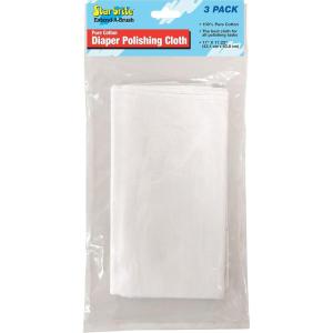 STAR BRITE Cotton Diaper Polishing Cloths (3 Pack) (040039P)(Diaper Polishing Cloths 17″ X 17″ 3 Pk)