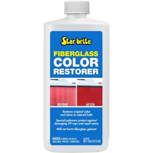 STAR BRITE Fiberglass Color Restorer – Specially Formulated for Colored Boat Hulls – Renew, Shine & Protect -16 OZ (081816PW)