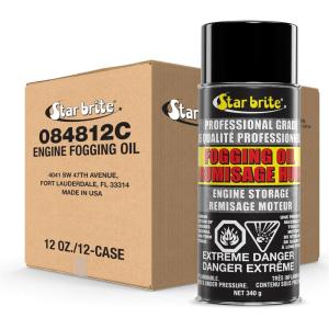 STAR BRITE Fogging Oil – Professional Grade – Maximum Protection for All Engines in Seasonal or Long-Term Storage(12 Pack)