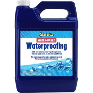 STAR BRITE Low-Odor Water-Based Waterproofing – Adds And Restores Water-Repellency And UV Protection To New, Delicate, Aged, Worn Or Sun-Damaged Fabrics(1 Gallon)