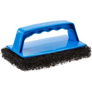 STAR BRITE Medium Red Scrub Pad with Interchangeable Handle – Versatile Cleaning for Most Tasks Including Aluminum Restoration, Teak & Fine Wood Cleaning (Red) Medium (040130)(Coarse Black)
