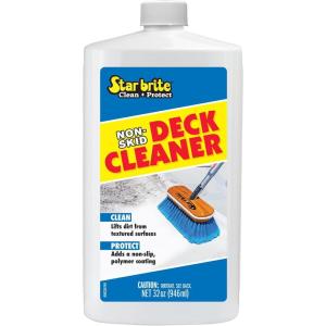 STAR BRITE Non-Skid Deck Cleaner & Protectant Ultimate Boat Deck Wash – Protects Against Future Stains & UV – Ideal for Fiberglass, Vinyl, Plastic, Painted & Metal Surfaces(32 OZ Quart)
