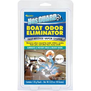 STAR BRITE NosGUARD SG Boat Odor Eliminator, Fast-Release Vapor System, Removes Mold and Mildew Stains, Smoke, Food and Pet Odors, Deep Penetrating Cabin Deodorizer for Marine Interiors(Boat Odor Eliminator)