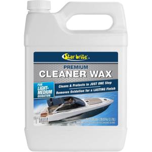 STAR BRITE One-Step Cleaner Wax with UV Protection – Removes Chalk & Oxidation from Fiberglass, Metals & Painted Surfaces(128 Oz Gallon)