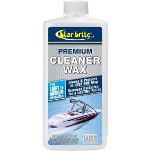 STAR BRITE One-Step Cleaner Wax with UV Protection – Removes Chalk & Oxidation from Fiberglass, Metals & Painted Surfaces(16 Ounce)