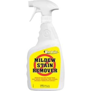STAR BRITE Professional-Grade Mildew & Mold Stain Remover + Cleaner – Instant Contact Stain Removal, Ideal for Marine & Outdoor Upholstery(32 Oz Spray)