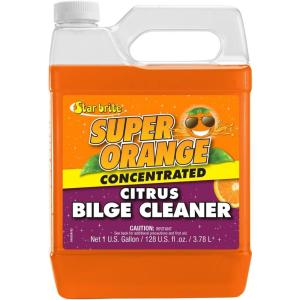 STAR BRITE Super Orange Citrus Bilge Cleaner – Biodegradable, Easy to Use – Pour In, Run Boat, Pump Out – Emulsifies Oil, Fuel & Leaves Bilge Clean With a Fresh Citrus Scent(1 Gallon)