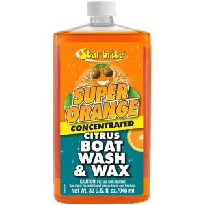 STAR BRITE Super Orange Citrus Boat Wash & Wax – Premium Concentrated Formula for Ultimate Shine & Protection(32 oz Quart)