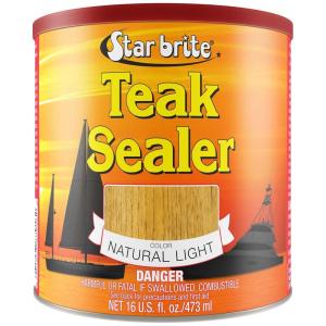 STAR BRITE Teak Sealer – No Drip, No Splash Formula – One-Coat, Durable Protection for All Fine Woods – Perfect for Outdoor Furniture & Marine Use – Classic Teak 32 OZ (088032)(Natural Light)