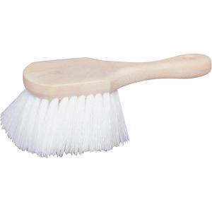 Star Brite Utility Scrub Brush – Marine-Grade Heavy-Duty Stiff Bristled Scrubber – Extra Long Flagged Bristles for More Cleaning Power in Hard to Reach Areas(Short Handle Brush)