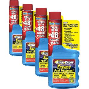 Star Tron Enzyme Fuel Treatment – Small Engine Formula – Gas Additive Rejuvenates & Stabilizes Old Gasoline – Cures & Prevents Ethanol Problems(8 Oz Treats 48 Gallons (Pack of 4))
