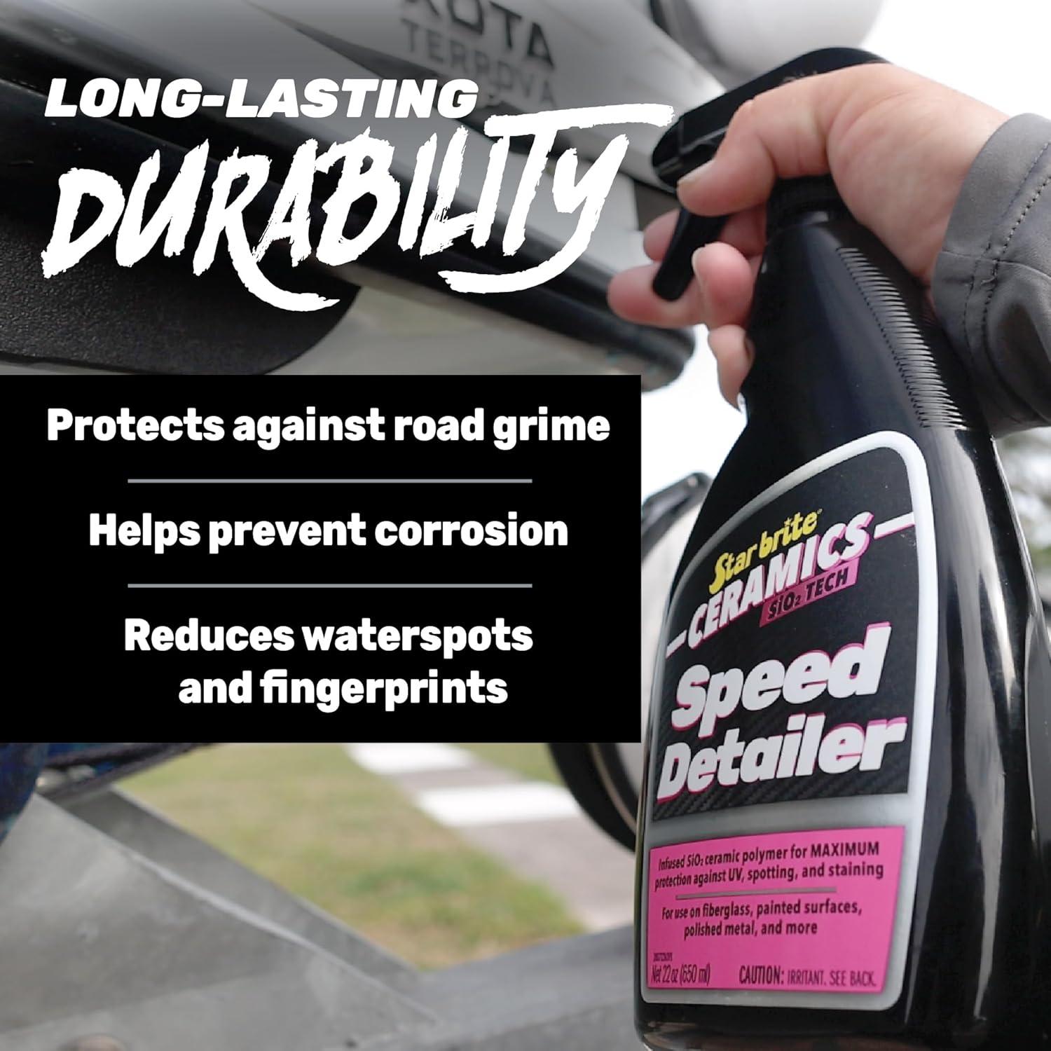 image:imageSTAR BRITE Ceramics Speed Detailer SiO2 Infused Ultimate Shine amp Protection for Vehicles amp Boats Enhances Water Beading 22 oz Spray 203722