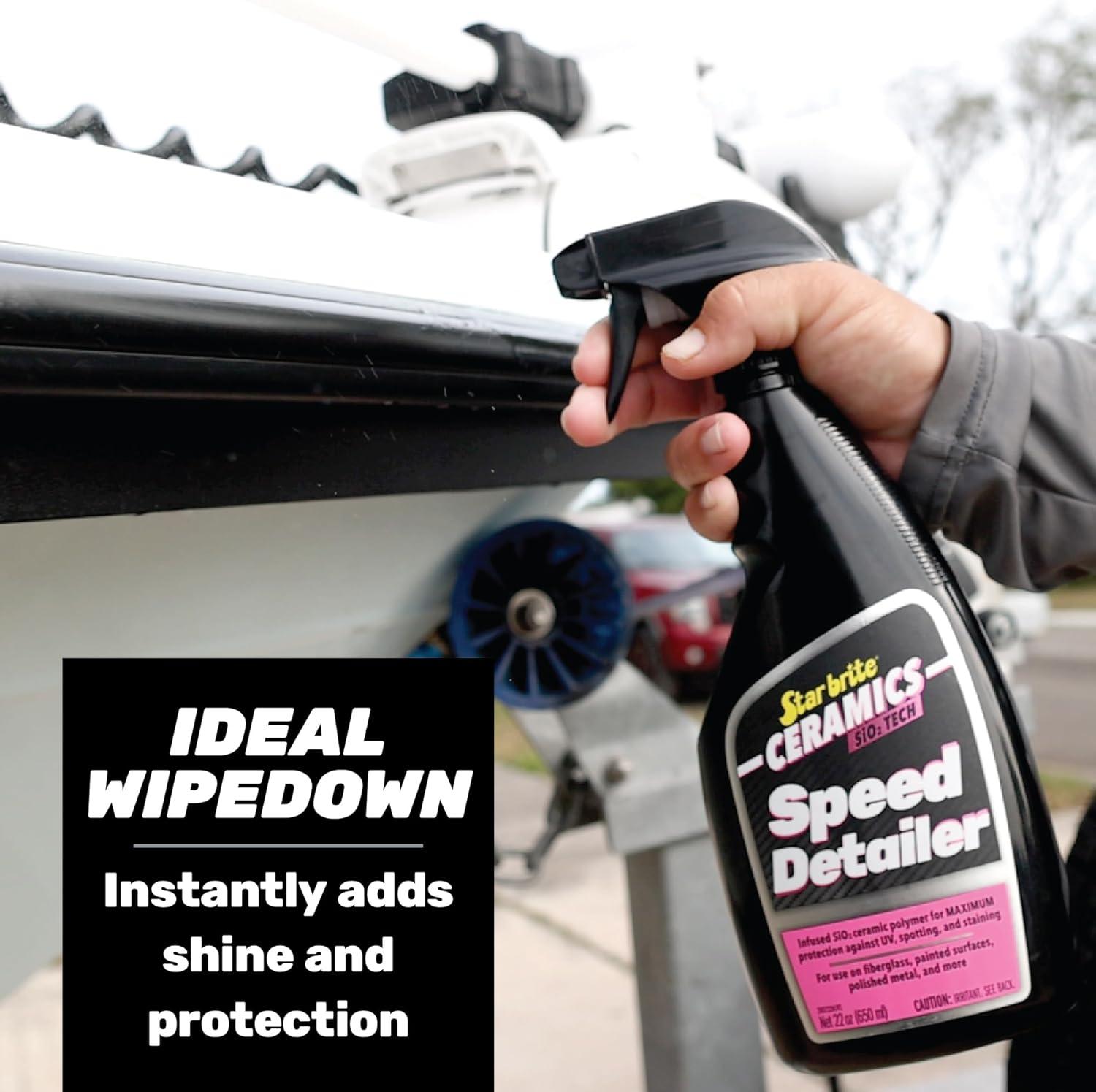 image:imageSTAR BRITE Ceramics Speed Detailer SiO2 Infused Ultimate Shine amp Protection for Vehicles amp Boats Enhances Water Beading 22 oz Spray 203722
