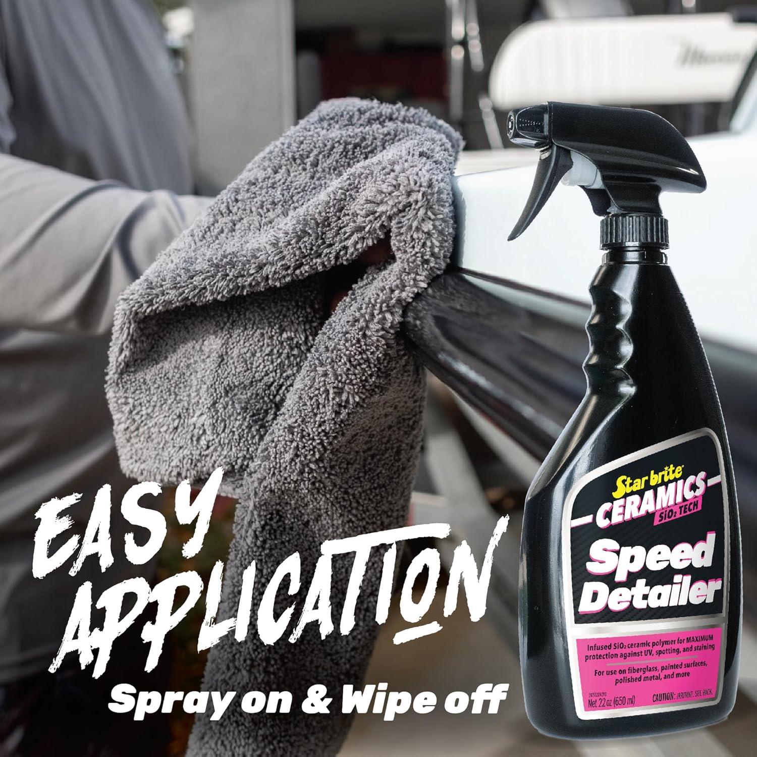 image:imageSTAR BRITE Ceramics Speed Detailer SiO2 Infused Ultimate Shine amp Protection for Vehicles amp Boats Enhances Water Beading 22 oz Spray 203722
