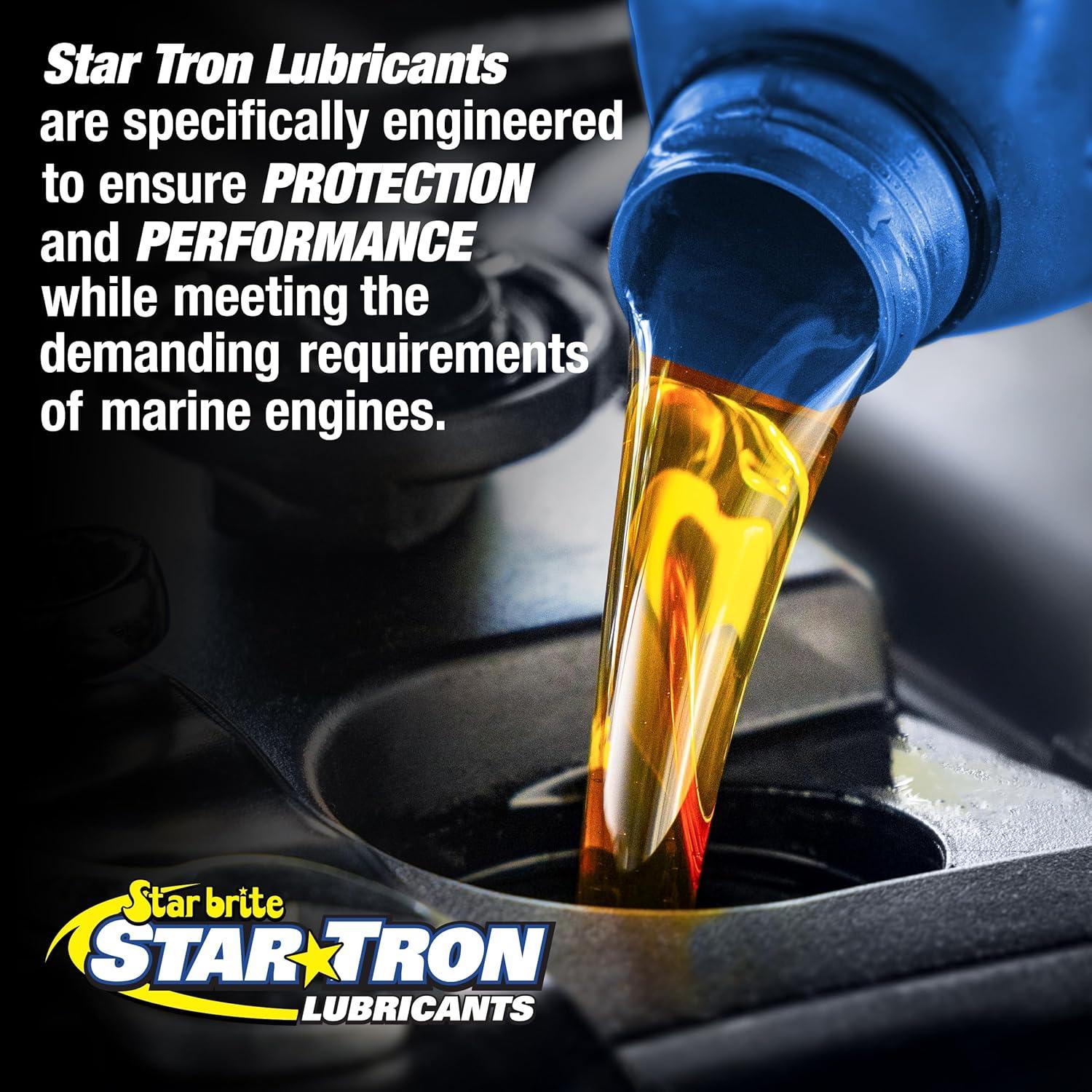 image:imageSTAR BRITE Star Tron Premium 4 Stroke Marine Oil 10W30 Synthetic Blend Engine Oil for Outboards Gasoline Inboards amp Stern Drives NMMA FCW Certified 32 OZ 02813220W40