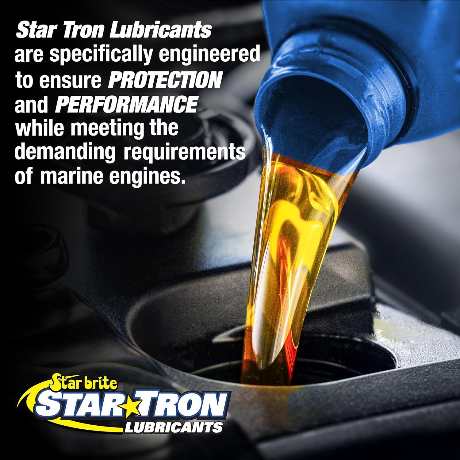 image:imageSTAR BRITE Star Tron Premium 4 Stroke Marine Oil 10W40 Synthetic Blend Engine Oil for Outboards Gasoline Inboards amp Stern Drives NMMA FCW Certified 32 OZ 02823225W50
