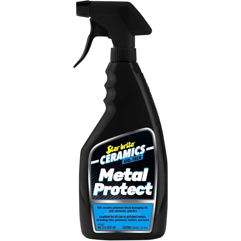 image:imageSTAR BRITE Ceramics Metal Protect SiO2 Polymer Protection Durable Barrier Against Corrosion Pitting Salt Damage for Pontoons Trailers Towers 22 oz Spray 203322