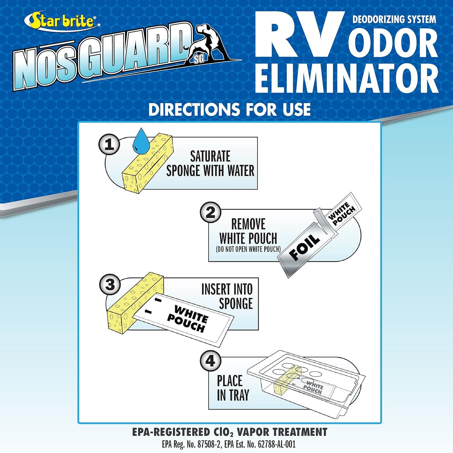 image:imageSTAR BRITE NosGUARD SG RV Odor Eliminator Deep Penetrating Vapor System Twin Pack 10G 079950Rv Odor Eliminator