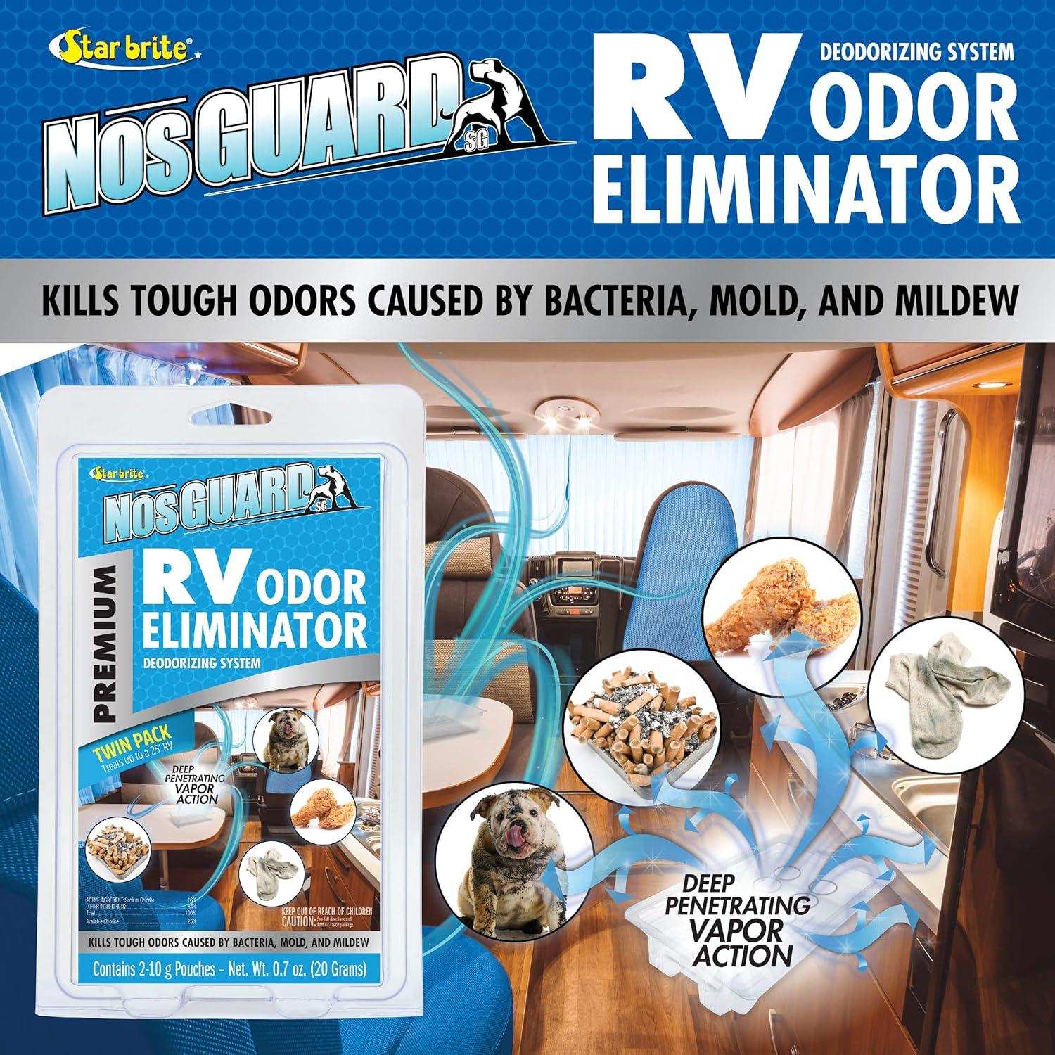 image:imageSTAR BRITE NosGUARD SG RV Odor Eliminator Deep Penetrating Vapor System Twin Pack 10G 079950Rv Odor Eliminator