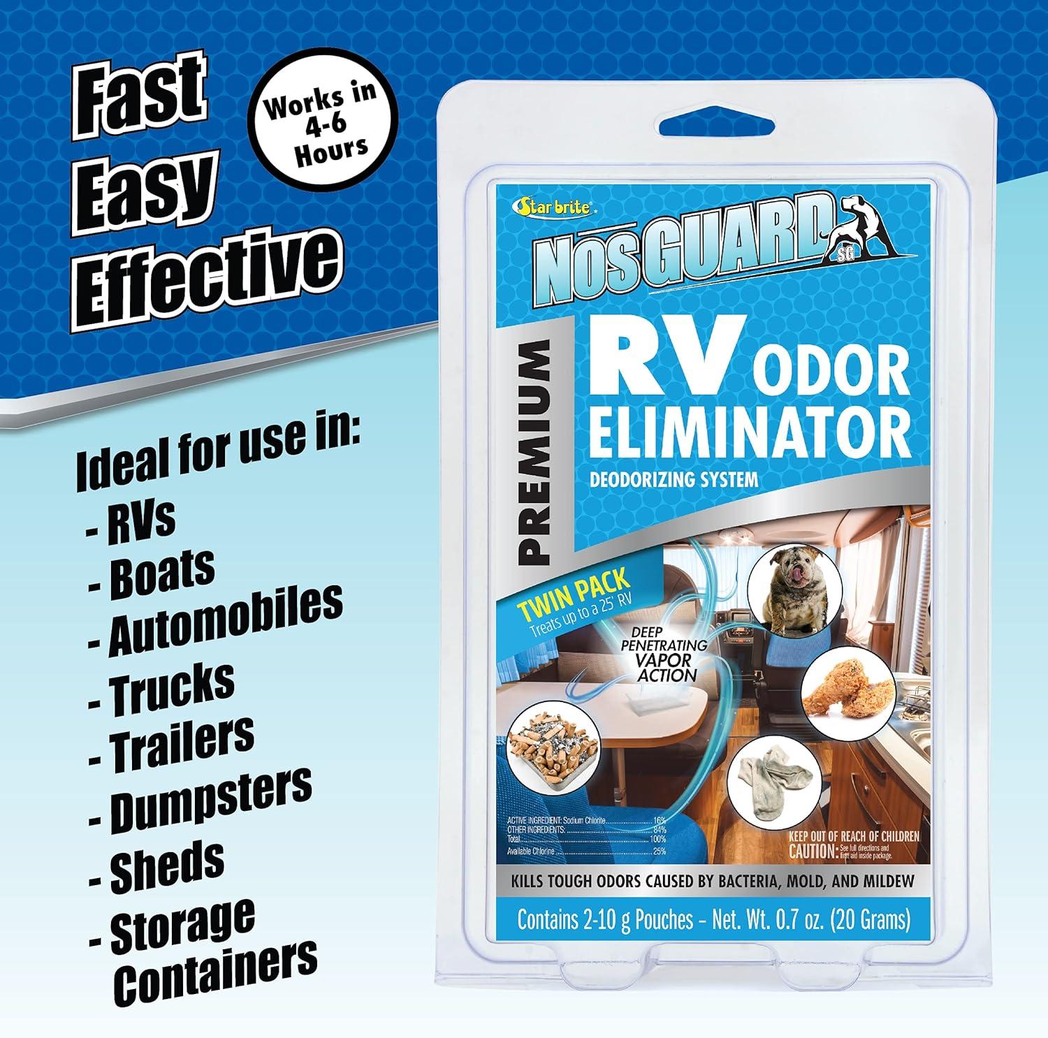 image:imageSTAR BRITE NosGUARD SG RV Odor Eliminator Deep Penetrating Vapor System Twin Pack 10G 079950Rv Odor Eliminator