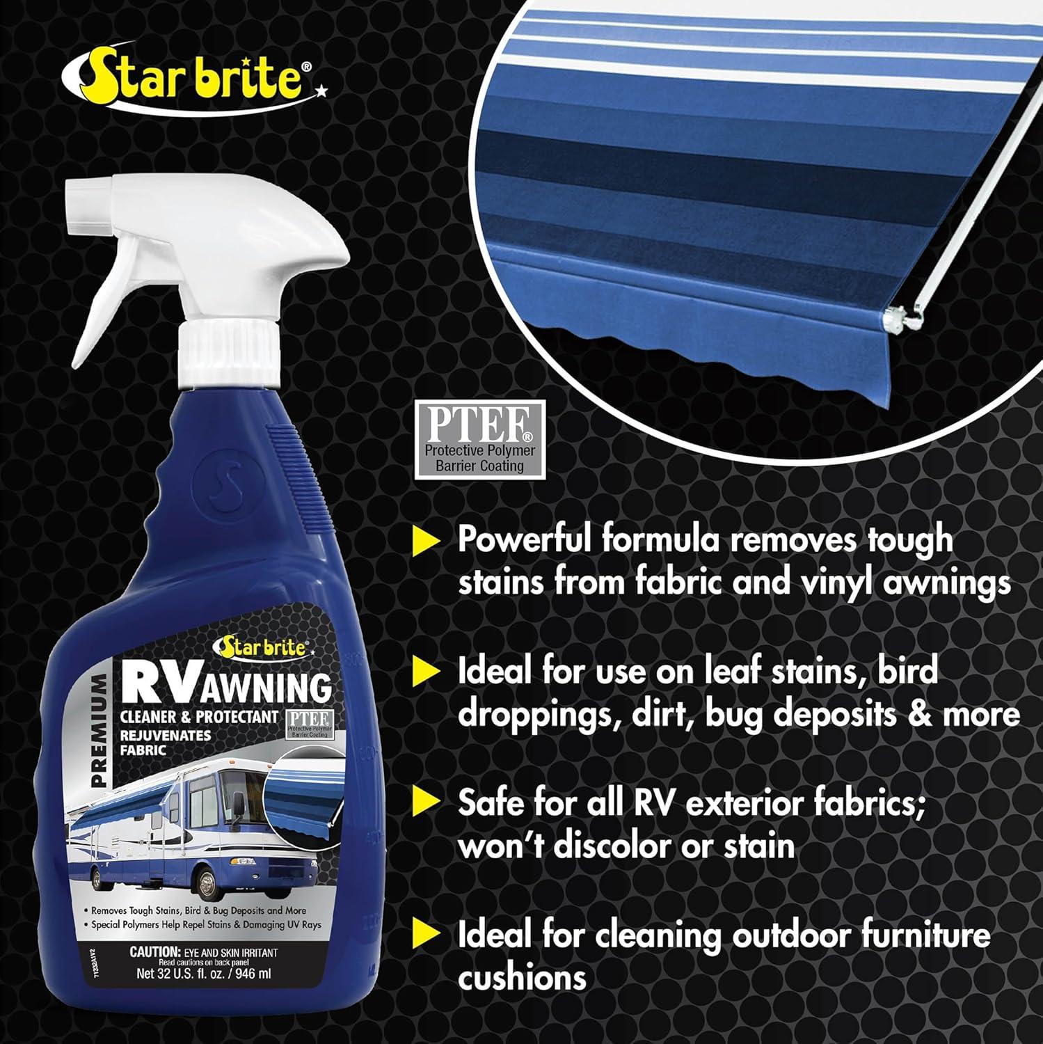 image:imageSTAR BRITE Premium RV Awning Cleaner amp Protectant Spray Powerful Stain Remover for Fabric amp Vinyl Awnings Ideal for Outdoor Furniture amp RV Fabrics